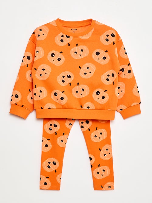 Completo felpa + leggings 'Halloween' - Kiabi