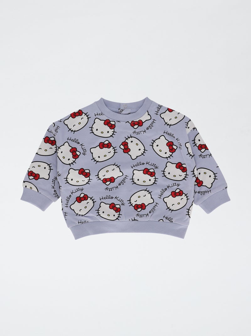 Completo felpa + leggings 'Hello Kitty' in cotone Blu - Kiabi