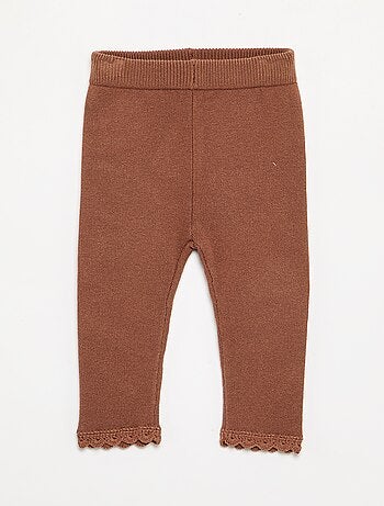 Completo felpa + leggings in maglia compatta - 2 pezzi