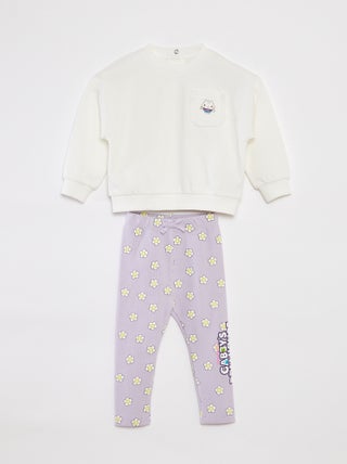 Completo felpa + leggings 'La casa delle bambole di Gabby' - 2 pezzi