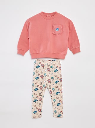 Completo felpa + leggings 'La casa delle bambole di Gabby' - 2 pezzi