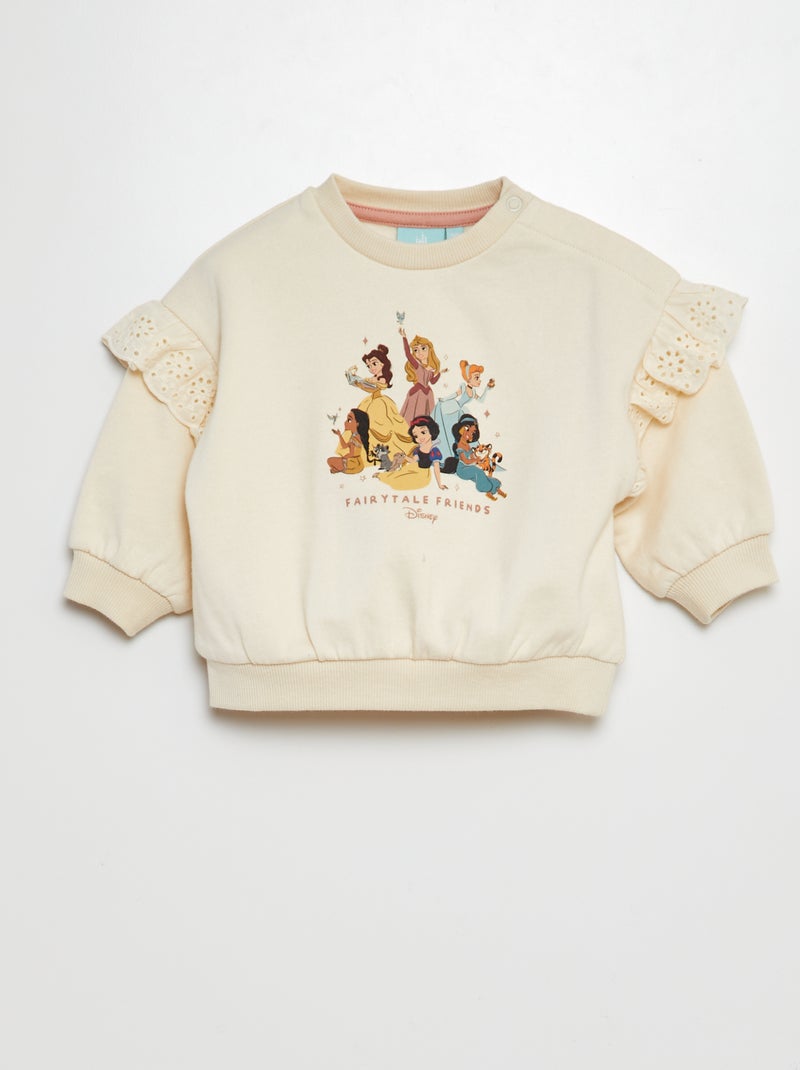 Completo felpa leggings Principesse 'Disney' pezzi BIANCO - Main Image