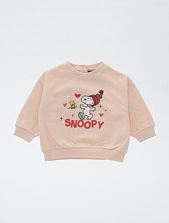 Completo felpa + leggings 'Snoopy' in pile di cotone