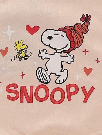 Completo felpa + leggings 'Snoopy' in pile di cotone