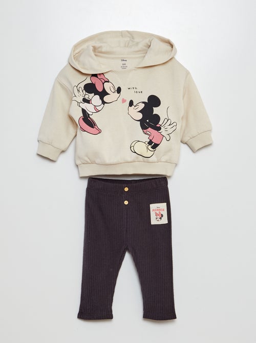 Completo felpa + leggings 'Topolino e Minnie' - 2 pezzi - Kiabi