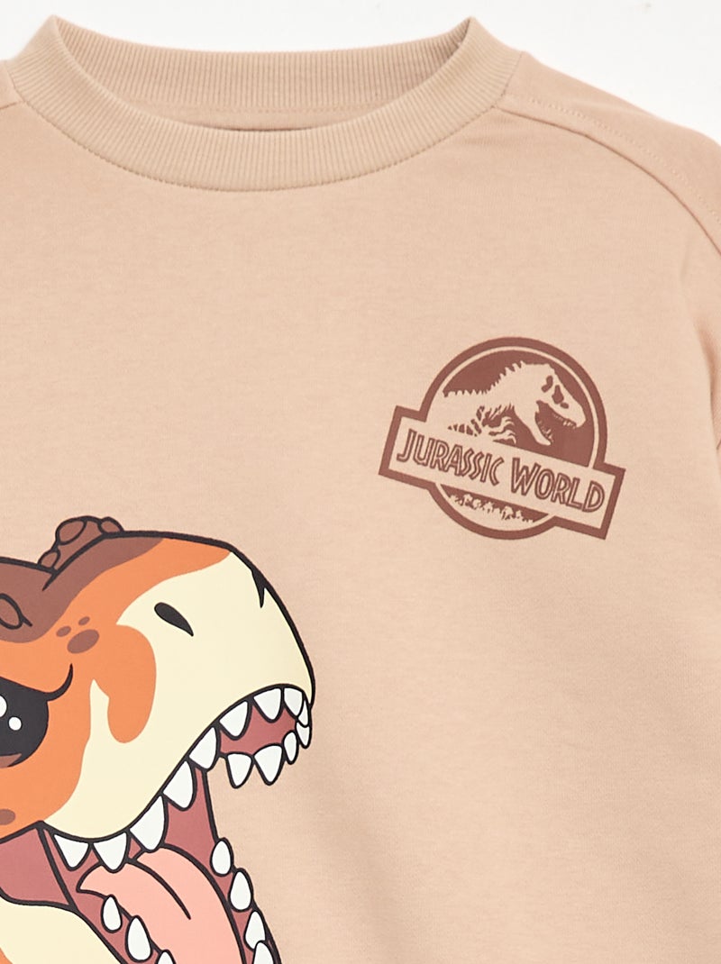 Completo felpa + pantaloncini \'Jurassic World\' - 2 pezzi Beige - Kiabi