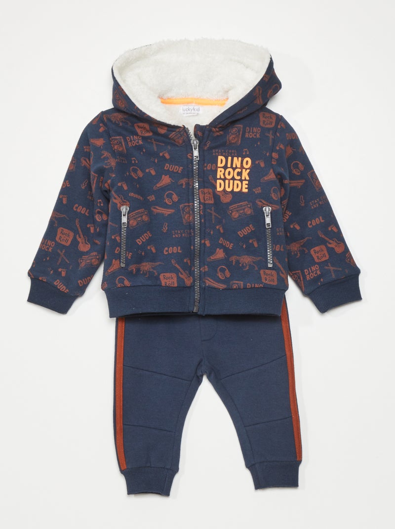 Completo felpa + pantaloni - 2 pezzi BLU - Kiabi
