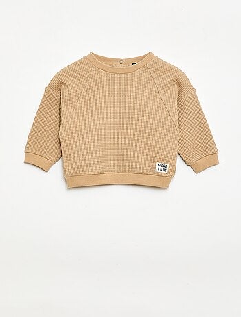 Completo felpa + pantaloni a nido d'ape - 2 pezzi