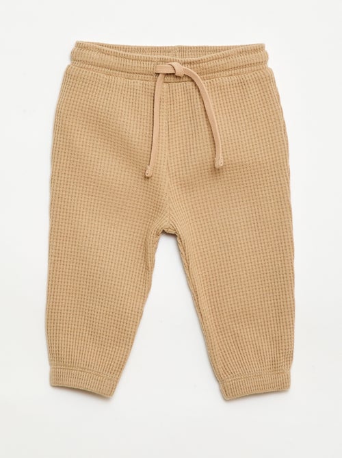 Completo felpa + pantaloni a nido d'ape - 2 pezzi - Kiabi