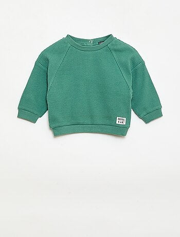 Completo felpa + pantaloni a nido d'ape - 2 pezzi