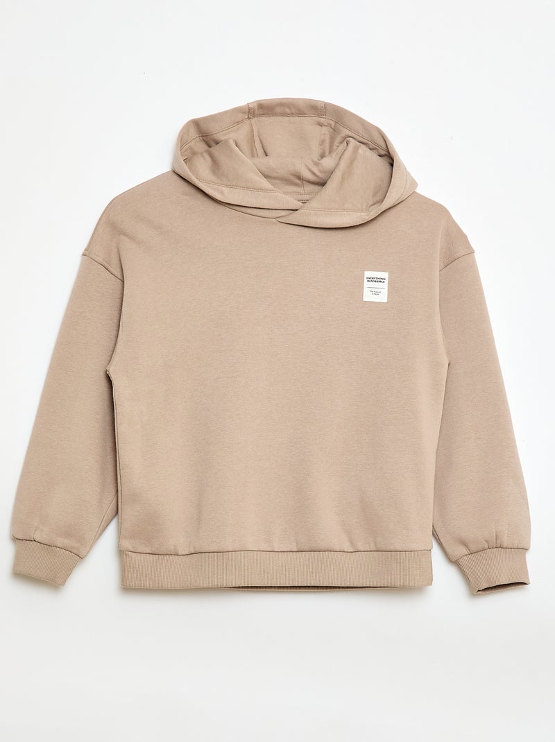 Completo felpa + pantaloni da jogging - 2 pezzi Beige - Kiabi