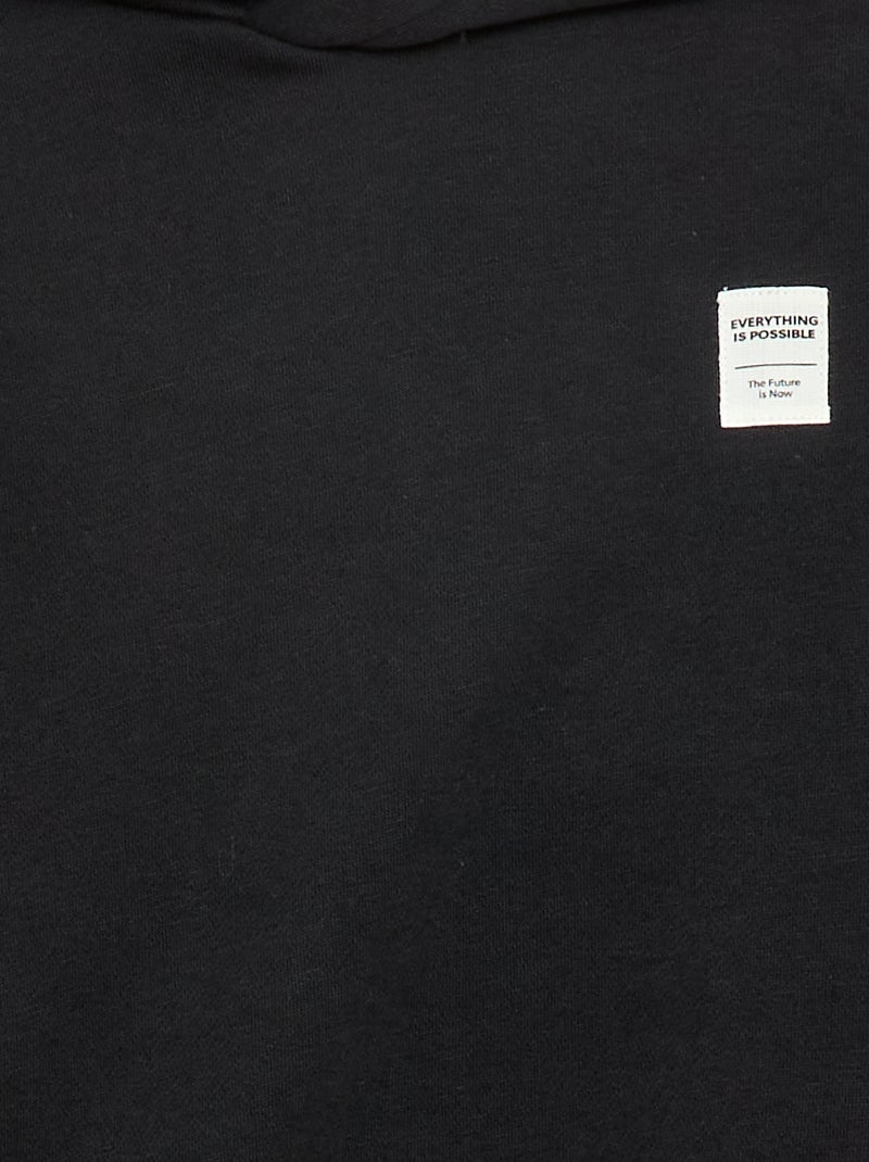 Completo felpa + pantaloni da jogging - 2 pezzi Nero - Kiabi