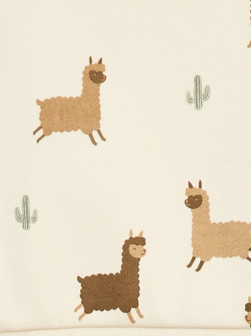 Completo felpa + pantaloni da jogging con stampa fantasia - 2 pezzi - Kiabi