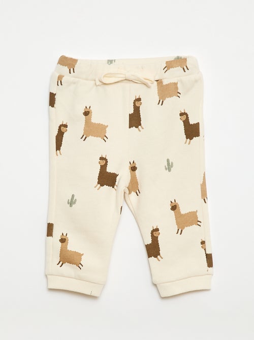 Completo felpa + pantaloni da jogging con stampa fantasia - 2 pezzi - Kiabi