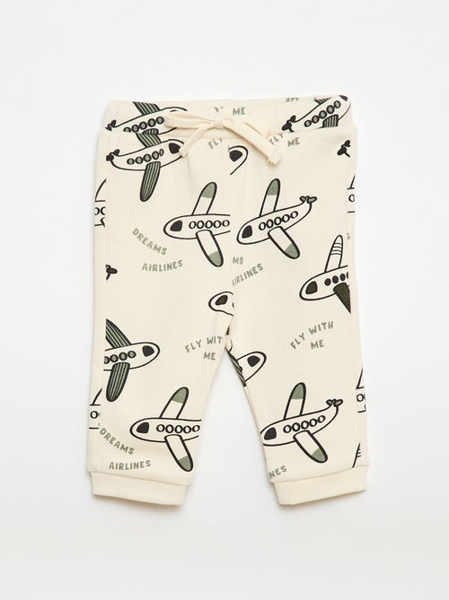 Completo felpa + pantaloni da jogging con stampa fantasia - 2 pezzi - Kiabi