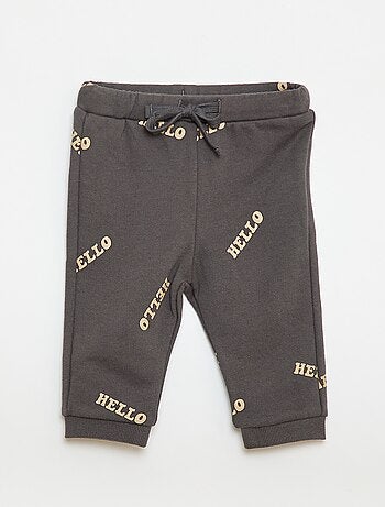 Completo felpa + pantaloni da jogging con stampa fantasia - 2 pezzi