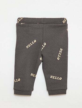 Completo felpa + pantaloni da jogging con stampa fantasia - 2 pezzi