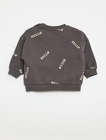 Completo felpa + pantaloni da jogging con stampa fantasia - 2 pezzi