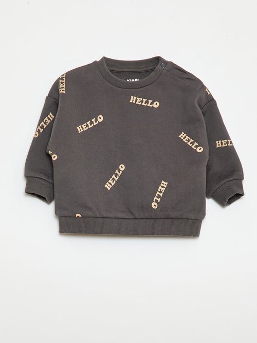 Completo felpa + pantaloni da jogging con stampa fantasia - 2 pezzi - Kiabi