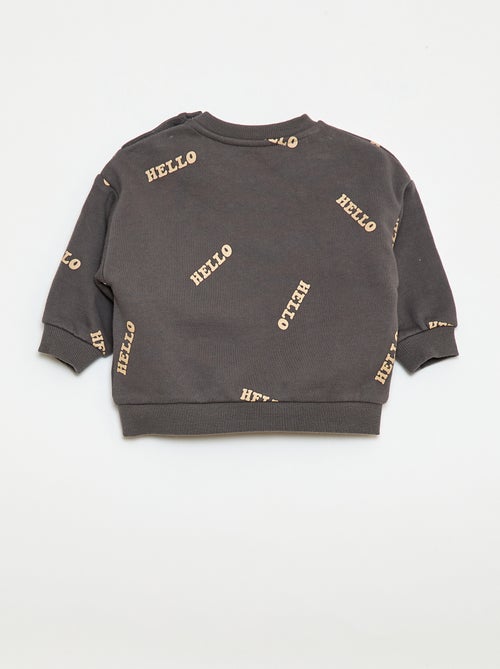 Completo felpa + pantaloni da jogging con stampa fantasia - 2 pezzi - Kiabi