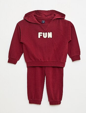 Completo felpa + pantaloni da jogging