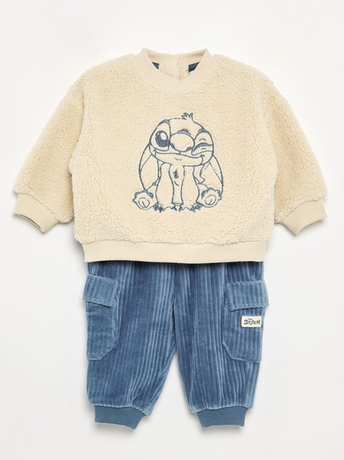 Completo felpa + pantaloni 'Disney' multitasche - 2 pezzi - Kiabi