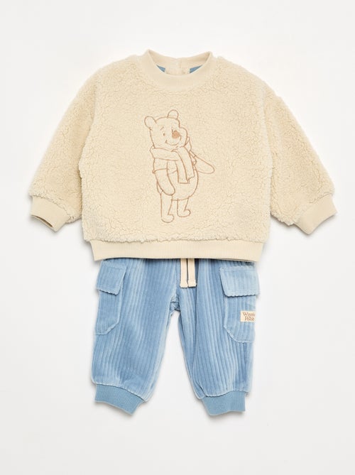 Completo felpa + pantaloni 'Disney' multitasche - 2 pezzi - Kiabi Completo felpa + pantaloni 'Disney' multitasche - 2 pezzi - Kiabi