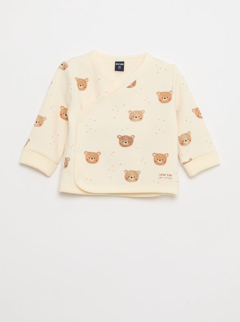 Completo felpa + pantaloni in felpa - 2 pezzi Bianco - Kiabi