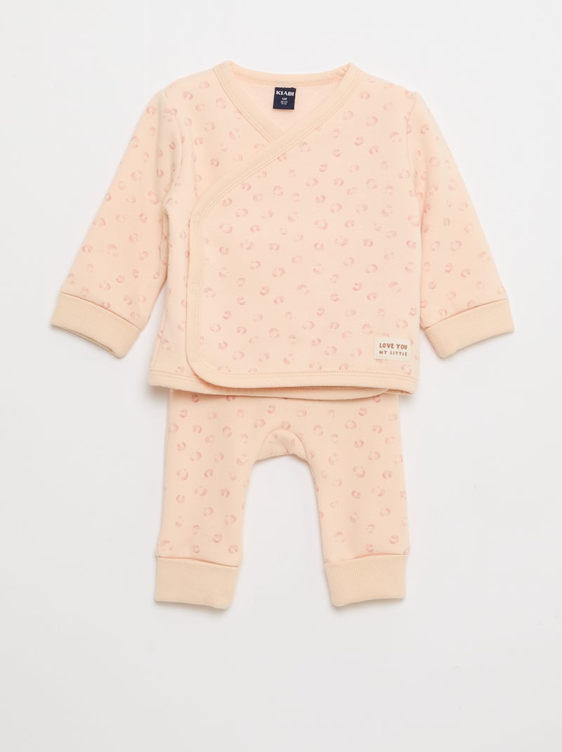 Completo felpa + pantaloni in felpa - 2 pezzi Rosa - Kiabi