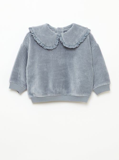 Completo felpa + pantaloni in velluto a coste - Kiabi