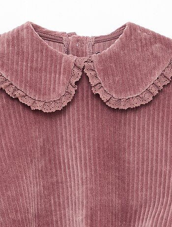 Completo felpa + pantaloni in velluto a coste