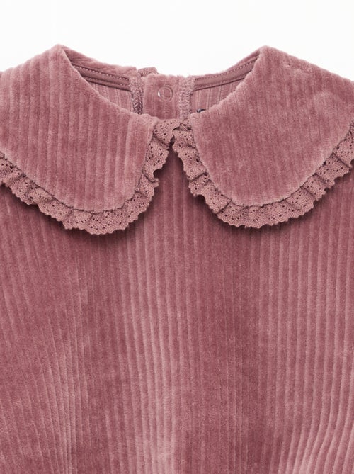 Completo felpa + pantaloni in velluto a coste - Kiabi