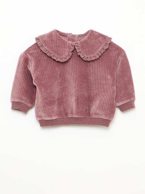 Completo felpa + pantaloni in velluto a coste - Kiabi