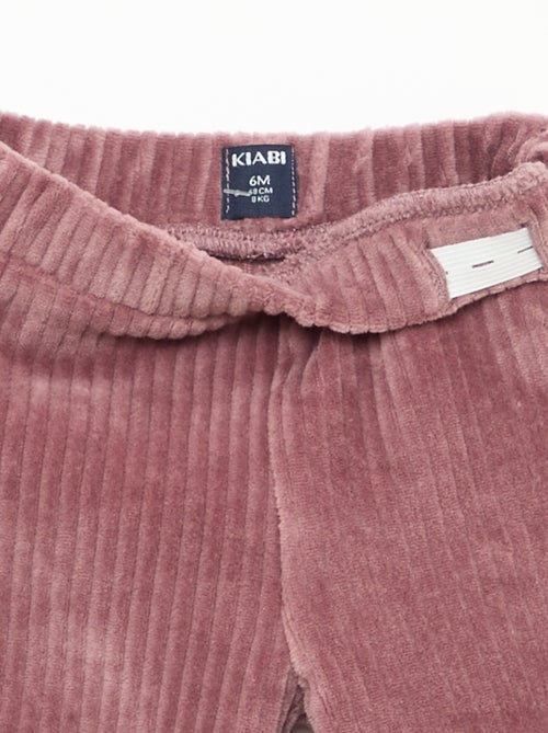 Completo felpa + pantaloni in velluto a coste - Kiabi