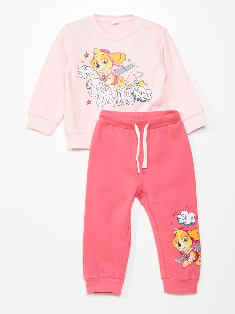 Completo felpa + pantaloni 'Paw Patrol' ROSA - Kiabi