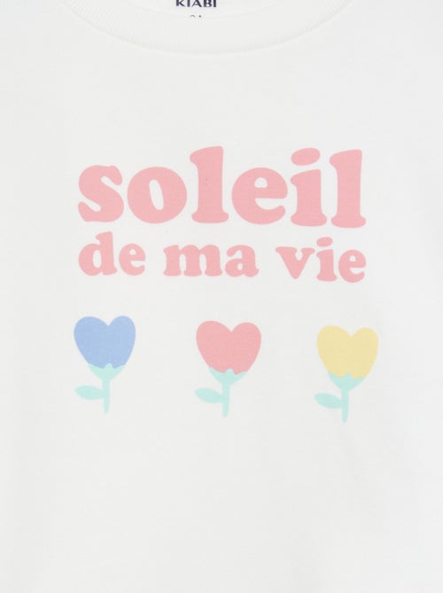 Completo felpa + shorts ciclisti con stampa - Kiabi Completo felpa + shorts ciclisti con stampa - Kiabi