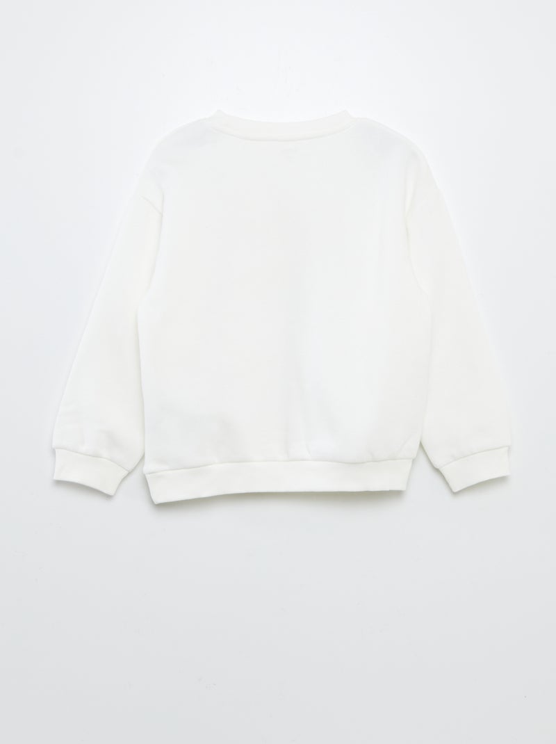 Completo felpa + shorts ciclisti con  stampa BIANCO - Kiabi