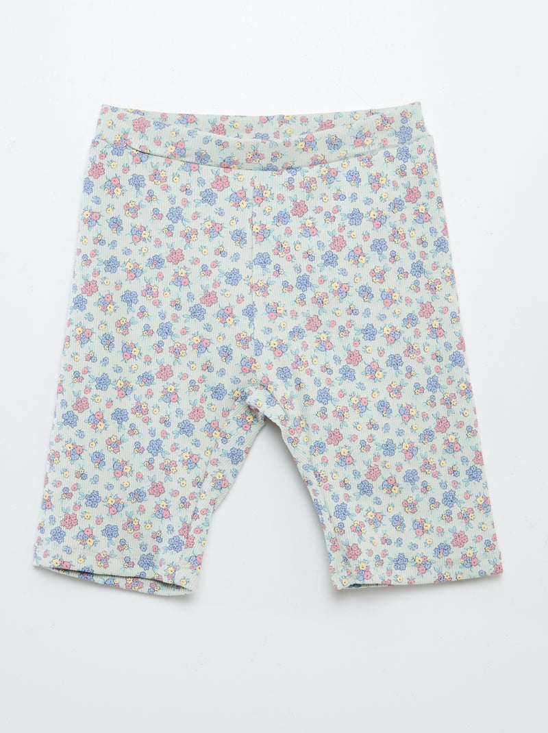 Completo felpa + shorts ciclisti con  stampa BIANCO - Kiabi