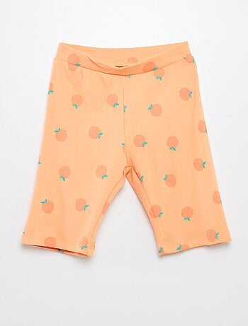 Completo felpa + shorts ciclisti con stampa