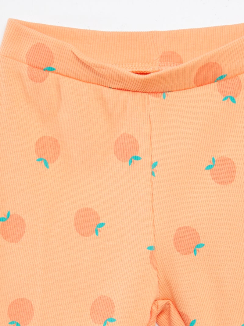 Completo felpa + shorts ciclisti con  stampa ROSA - Kiabi