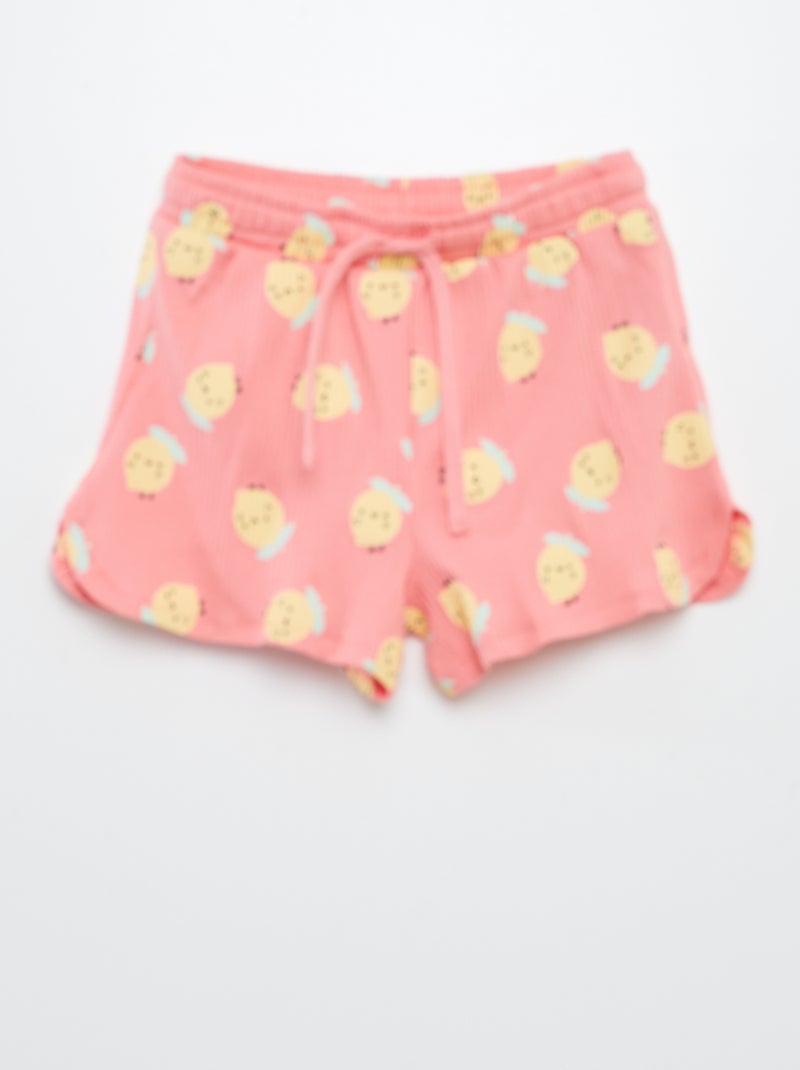 Completo felpa + shorts stampati - 2 pezzi BIANCO - Kiabi