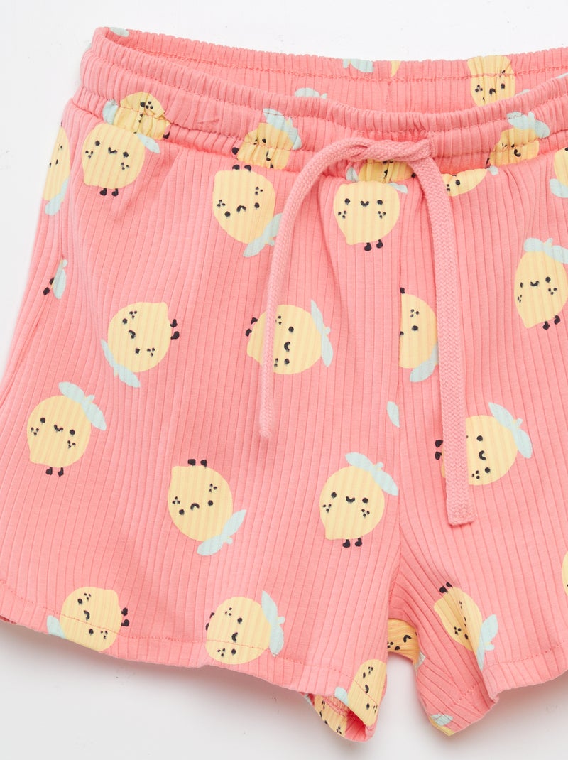Completo felpa + shorts stampati - 2 pezzi BIANCO - Kiabi