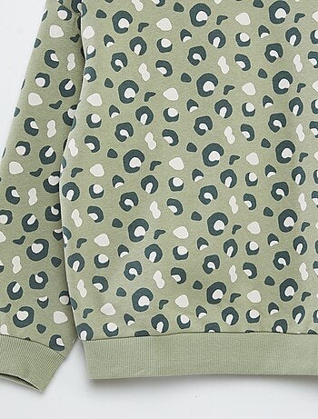 Completo felpa + shorts stampati - 2 pezzi