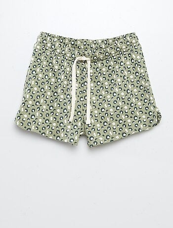 Completo felpa + shorts stampati - 2 pezzi
