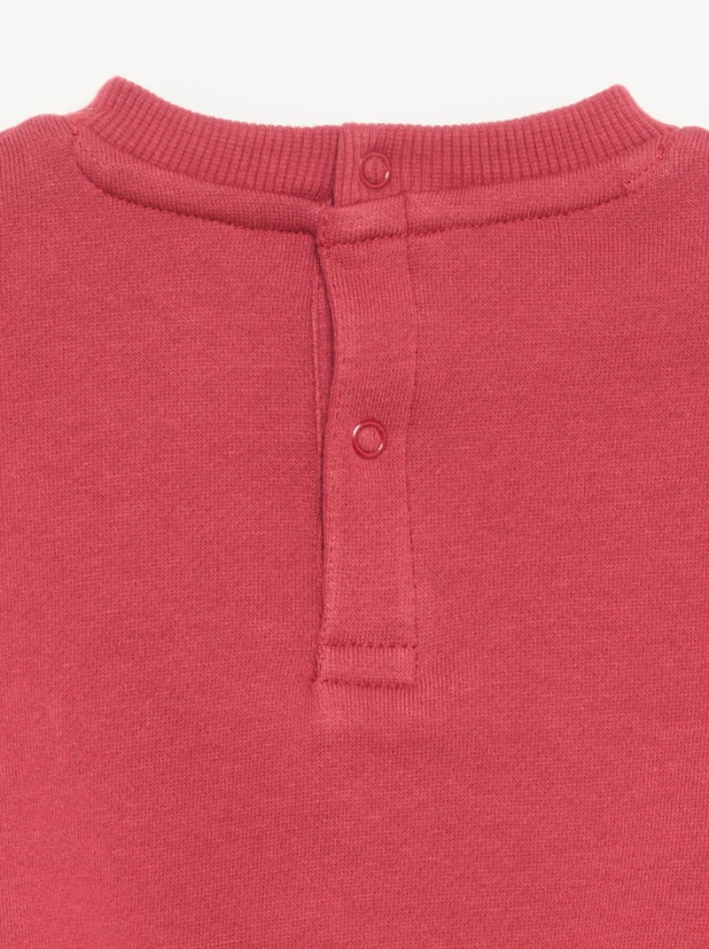 Completo felpa stampata + leggings Rosso - Kiabi
