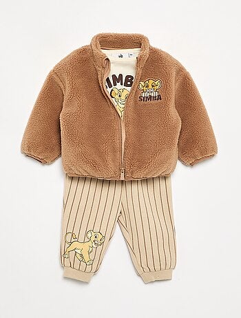 Completo felpa + t-shirt + pantaloni 'Cip & Ciop' 'Disney' - 3 pezzi