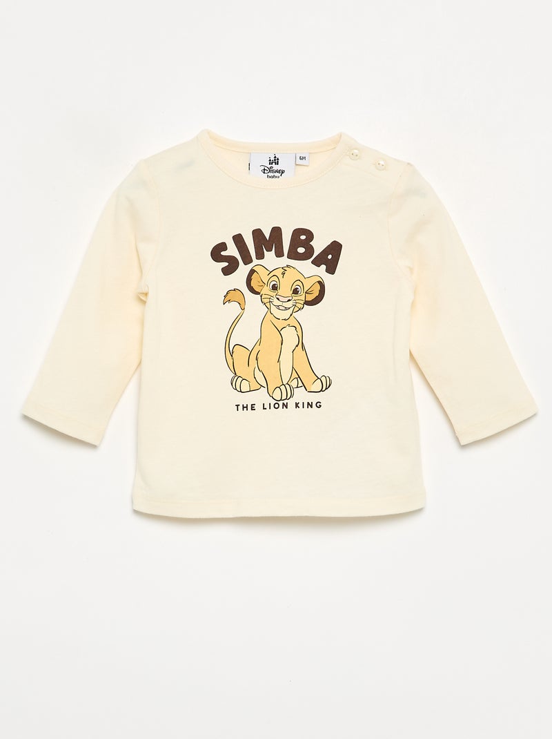 Completo felpa + t-shirt + pantaloni 'Disney' - 3 pezzi Beige - Kiabi