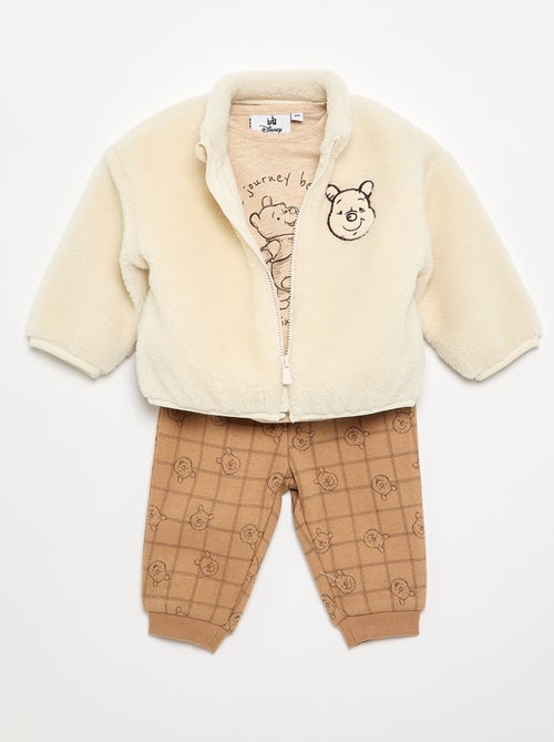 Completo felpa + t-shirt + pantaloni 'Winnie' 'Disney' - 3 pezzi - Kiabi