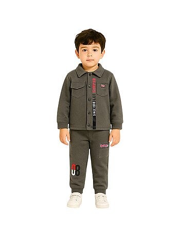 Completo giacca con cappuccio e pantalone jogging bambino Lee Cooper