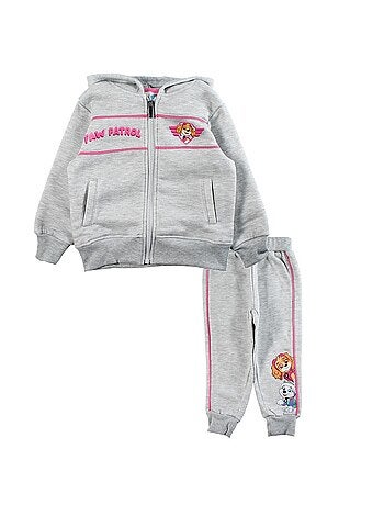 Completo giacca con cappuccio e pantaloni tuta Paw Patrol bambina